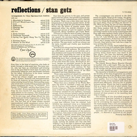 Stan Getz - Reflections