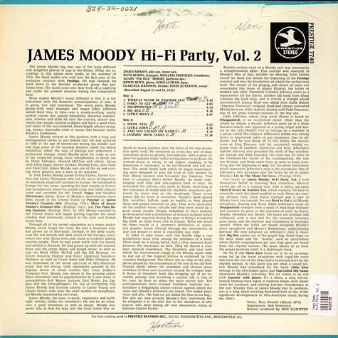 James Moody - Hi-Fi Party, Vol. 2