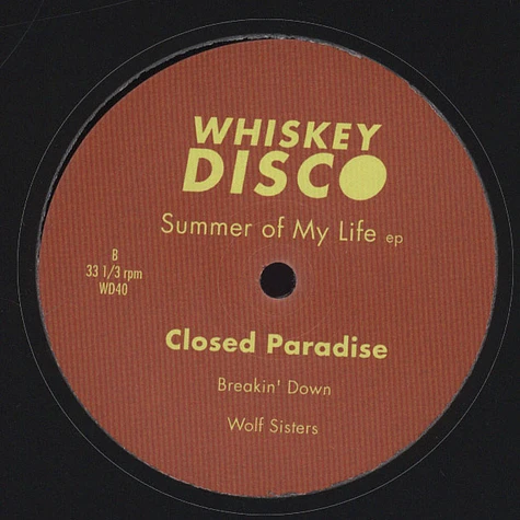 B.G. Baarregaard & Closed Paradise - Summer Of My Life EP
