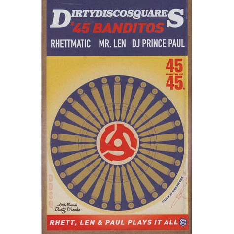 Dirty Disco Squares, The (Rhettmatic, Mr. Len & Prince Paul) - 45 Banditos (Cassette) - 45 Banditos