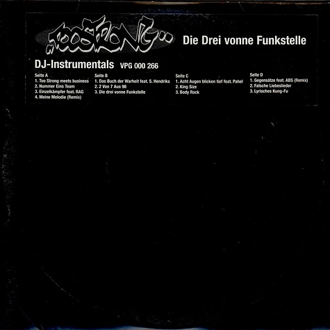 Too Strong - Die Drei Vonne Funkstelle (DJ-Instrumentals)