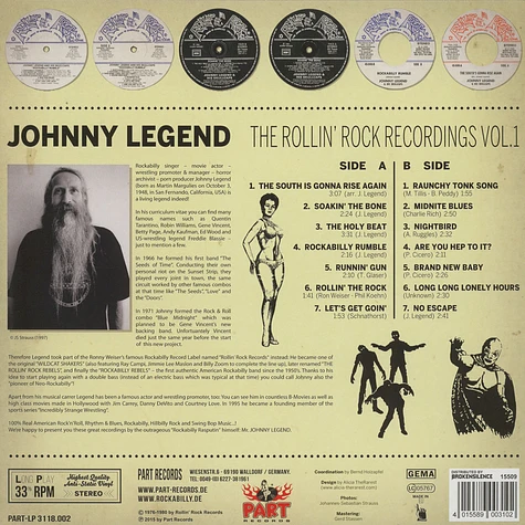 Johnny Legend - The Rollin Rock Recordings Volume 1