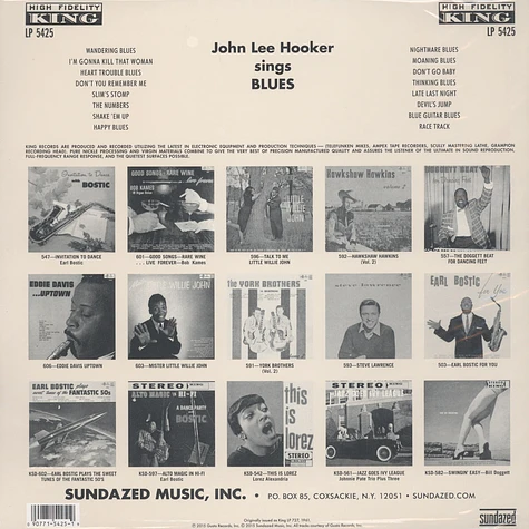 John Lee Hooker - Sings Blues