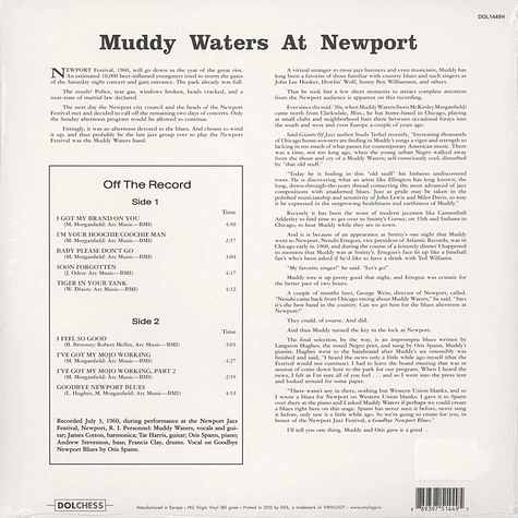 Muddy Waters - Muddy Waters At Newport 1960 180g Vinyl Edition
