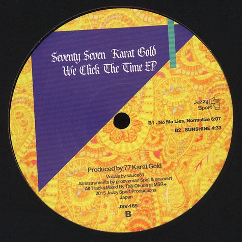 77 Karat Gold (Grooveman Spot & Sauce81) - We Click The Time EP