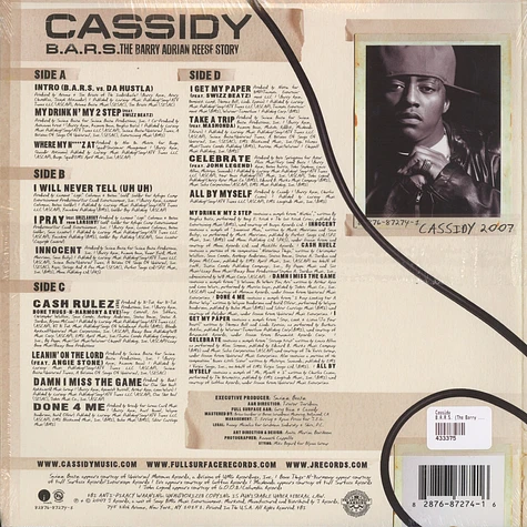 Cassidy - B.A.R.S. (The Barry Adrian Reese Story)