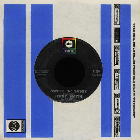 Jerry Smith - Sweet'N'Sassy / Sunrise Serenade