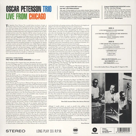 Oscar Peterson Trio - Live From Chicago