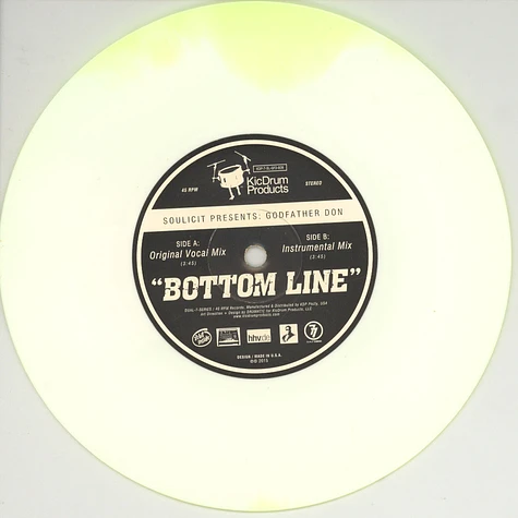 Soulicit presents Godfather Don - Bottom Line Green & White Vinyl Edition