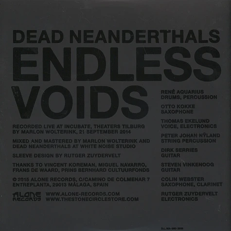 Dead Neanderthals - Endless Voids Colored Vinyl Edition