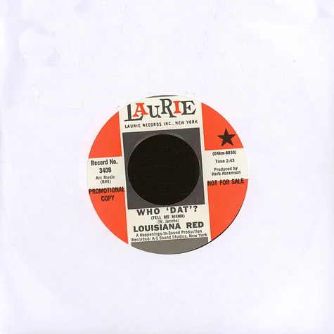 Louisiana Red - Who Dat?/little Girl Take Your Time