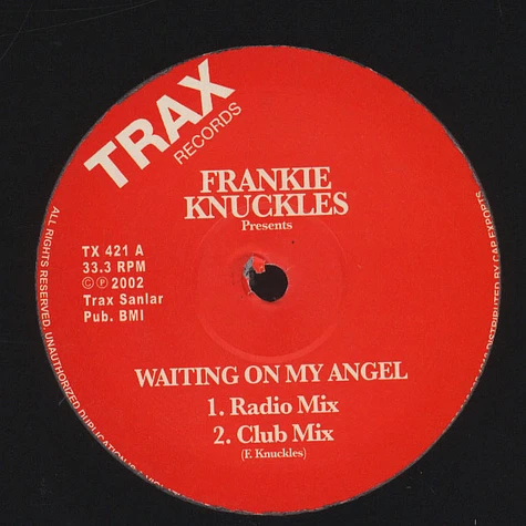 Frankie Knuckles - Waiting On My Angel