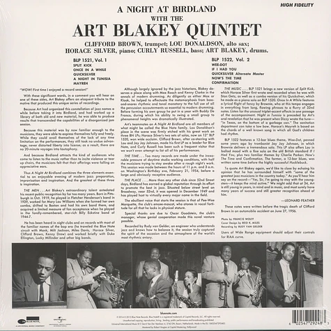Art Blakey - A Night At Birdland Volume 2