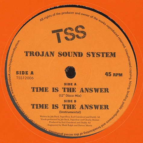 Trojan Sound System - Time Is The Answer