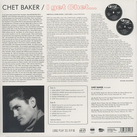 Chet Baker - I Get Chet