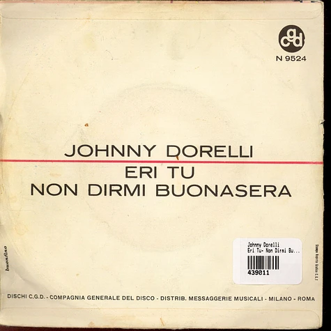 Johnny Dorelli - Eri Tu- Non Dirmi Buonasera