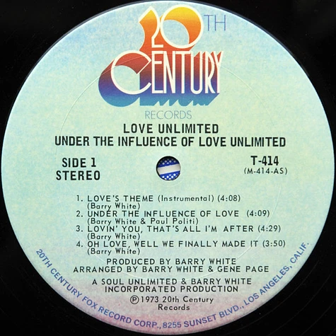 Love Unlimited - Under The Influence Of Love Unlimited