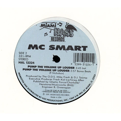 MC Smart - Pump The Volume Up Louder