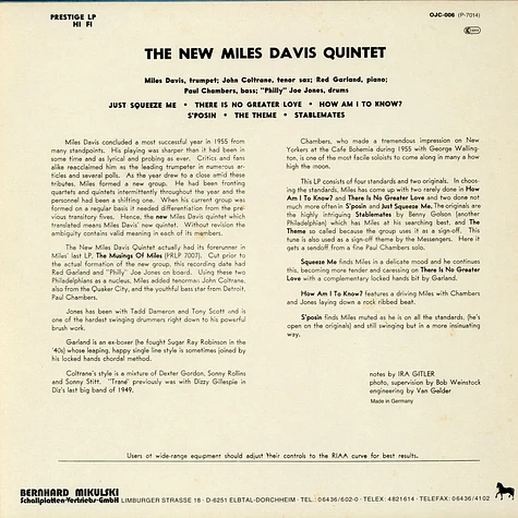 The Miles Davis Quintet - Miles