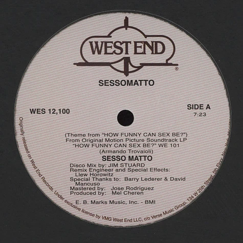 Sesso Matto - Sessomatto (Theme From 'How Funny Can Sex Be?')