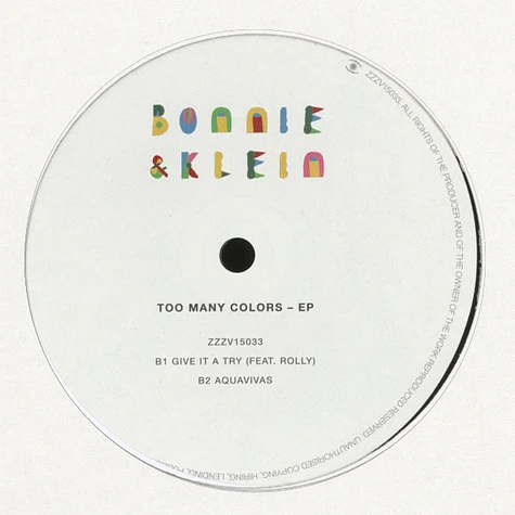 Bonnie & Klein - Too Many Colors EP