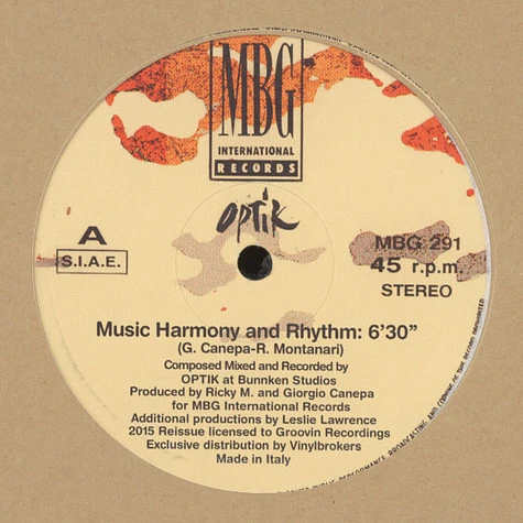Optik - Music Harmony & Rhythm