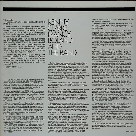 Clarke-Boland Big Band - Live At Ronnie's ; Album 2 ; Rue Chaptal