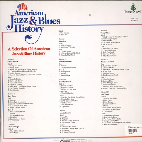 V.A. - A Selection Of American Jazz & Blues History