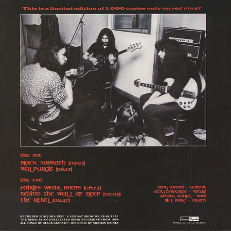 Black Sabbath - Walpurgis - The Peel Session 1970