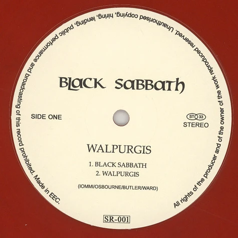 Black Sabbath - Walpurgis - The Peel Session 1970