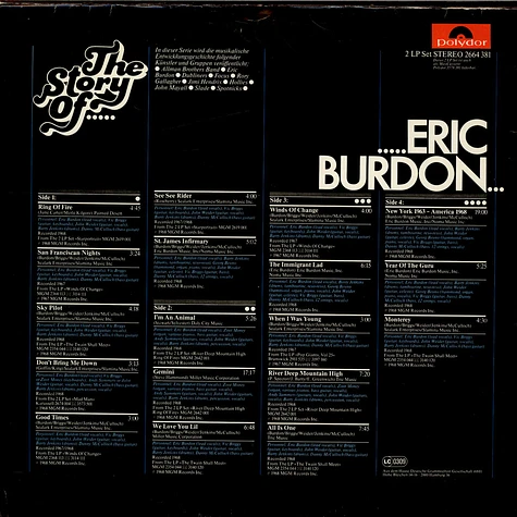 Eric Burdon - The Story Of Eric Burdon
