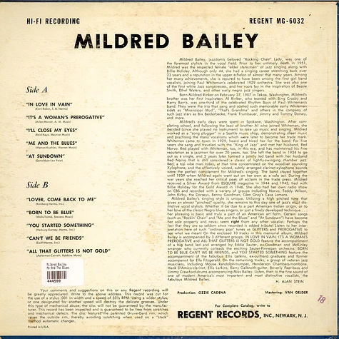 Mildred Bailey - Me And The Blues
