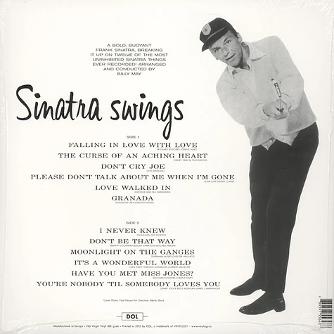 Frank Sinatra - Swing Along With Me 180g Vinyl Edition