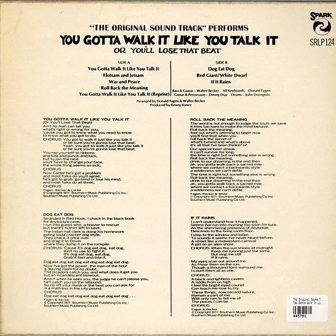 The Original Sound Track - You Gotta Walk It Like You Talk It (Or You'll Lose That Beat)