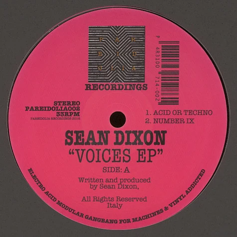 Sean Dixon - Voices EP