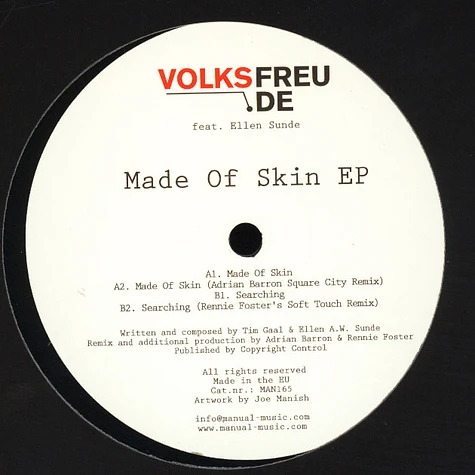 Volksfreude - Made Of Skin EP feat. Ellen Sunde