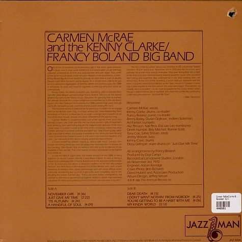 Carmen McRae And The Clarke-Boland Big Band - November Girl