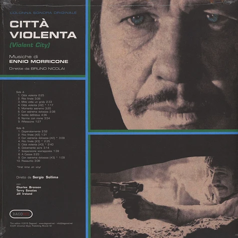 Ennio Morricone - OST Citta Violenta Green Vinyl Edition