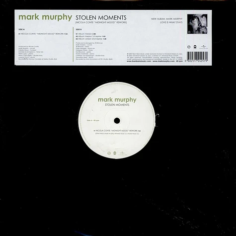 Mark Murphy - Stolen Moments (Nicola Conte "Midnight Mood" Rework)