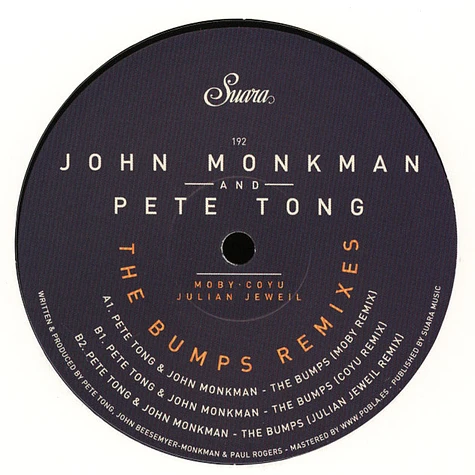 Pete Tong & John Monkman - The Bumps Remixes