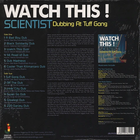 Scientist - Watch This! Dubbin At Tuff Gong