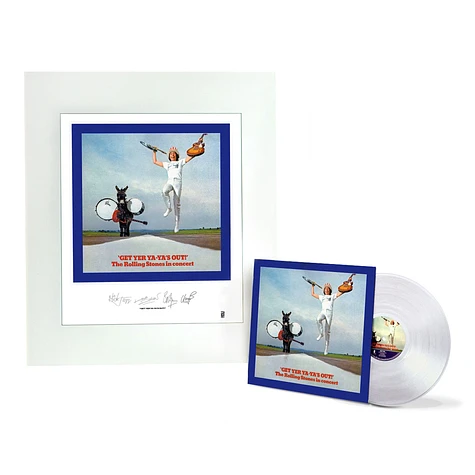 The Rolling Stones - Get Yer Ya-ya's Out Clear Vinyl with Album Art Lithograph Edition