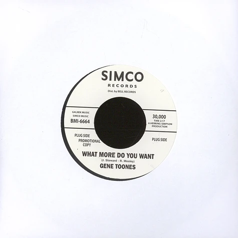 Gene Toones - What More Do You Want