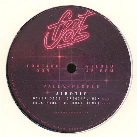 Pallaspeople - Airotic DJ Duke Remix