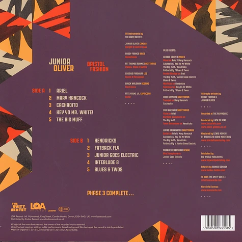 Junior Oliver - Bristol Fashion (a Unity Sextet Release)