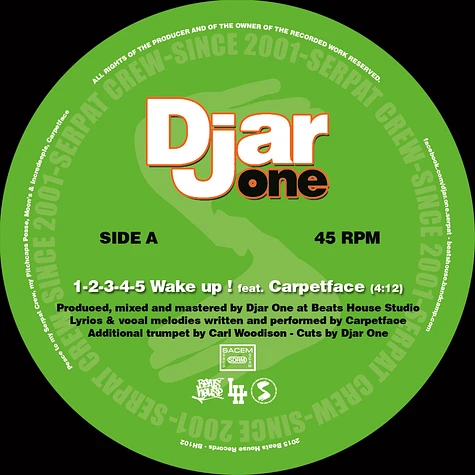 Djar One - 1-2-3-4-5 Wake Up! Feat. Carpetface