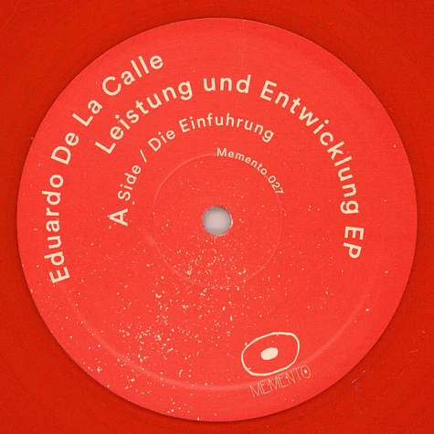 Eduardo De La Calle - Leistung & Entwicklung EP
