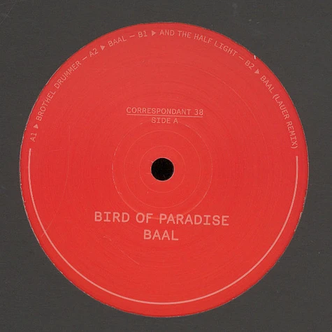 Bird Of Paradise - Baal EP