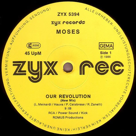 Moses - Our Revolution / We Just (New Mix)