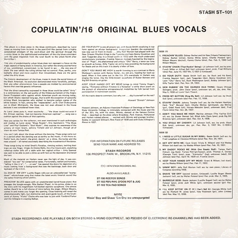 V.A. - Copulatin' Blues - 16 Orginal Blues Vocals